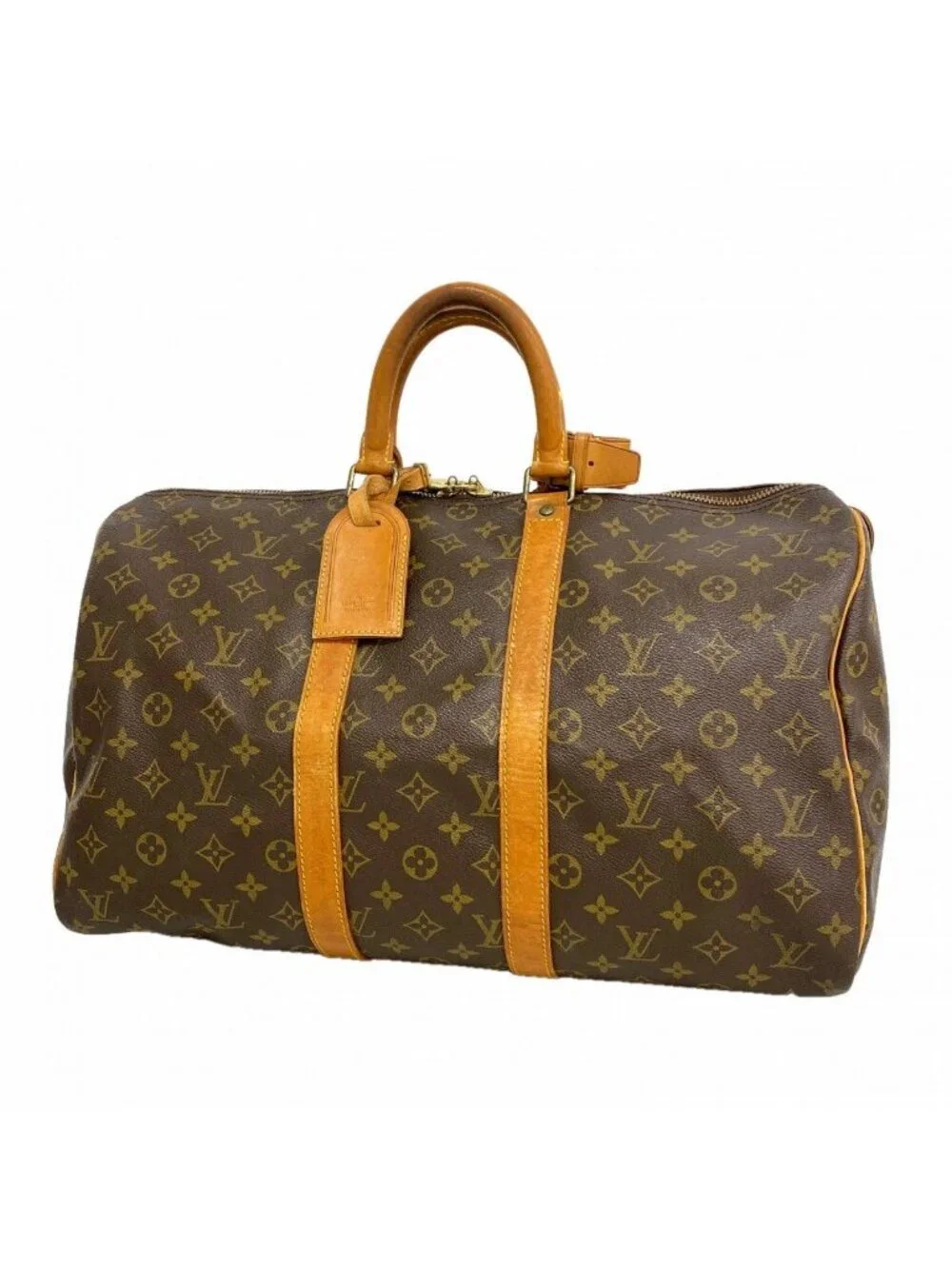 Louis Vuitton Boston Bag Monogram Keepall 45 Brown
